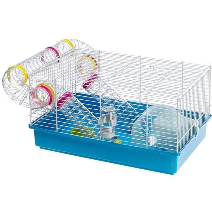 Cage - FERPLAST - PAULA TUBE LINE - 46 x 29,5 x 24,5 cm - Bleu