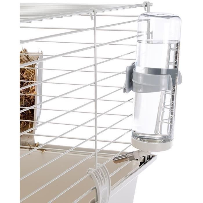 Cage pour rongeurs - Hamster 77 x 48 x 42 cm - FERPLAST - CAVIE 80X1 - 77 x 48 x 42 cm - Gris clair