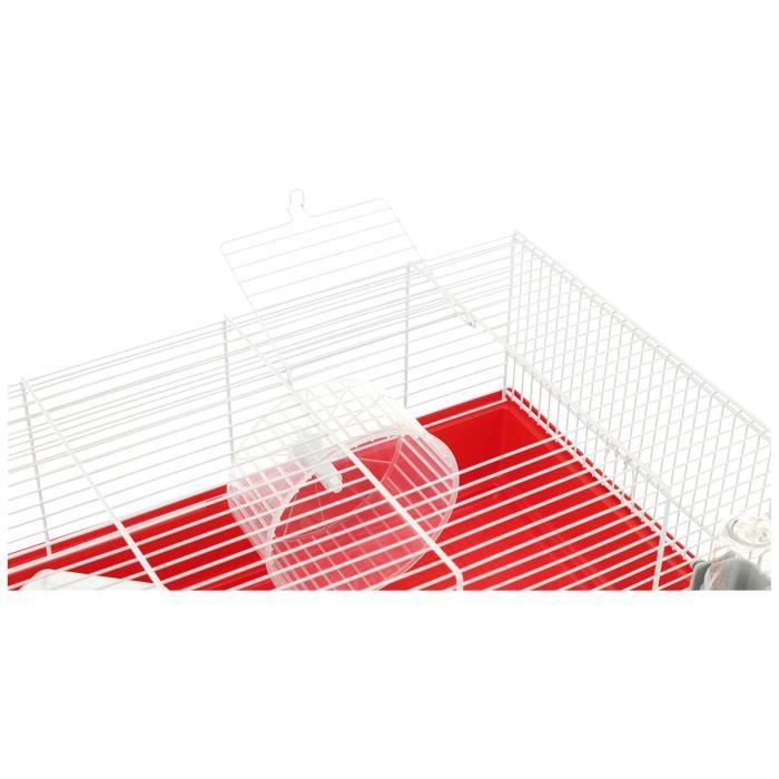 Cage hamster 46*29*23 cm- Une roue, une mangeoire, une maisonnette, un abreuvoir - FERPLAST
