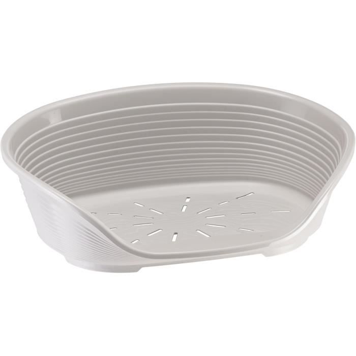 Panier-Corbeille SIESTA DELUXE Taille 4 - 61,5*45*21,5 cm - Gris clair -FERPLAST