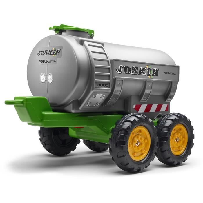Remorque Citerne Joskin - FALK - Capacité 30L - Gris - Adaptable avec les tracteurs FALK 3-7 ans - 100% Fabriqué en France