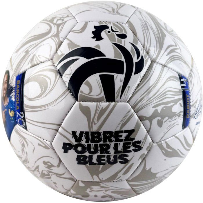Ballon de football - FFF - Photoball - T5 - Blanc