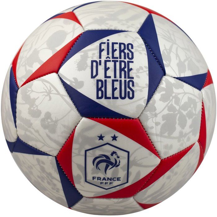 Ballon de football - FFF - Jersey floral - T5 - Tricolore
