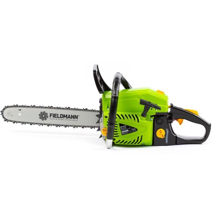 Tronçonneuse thermique - FIELDMANN - 56,5cc - Guide 40 cm - Maintenance facile
