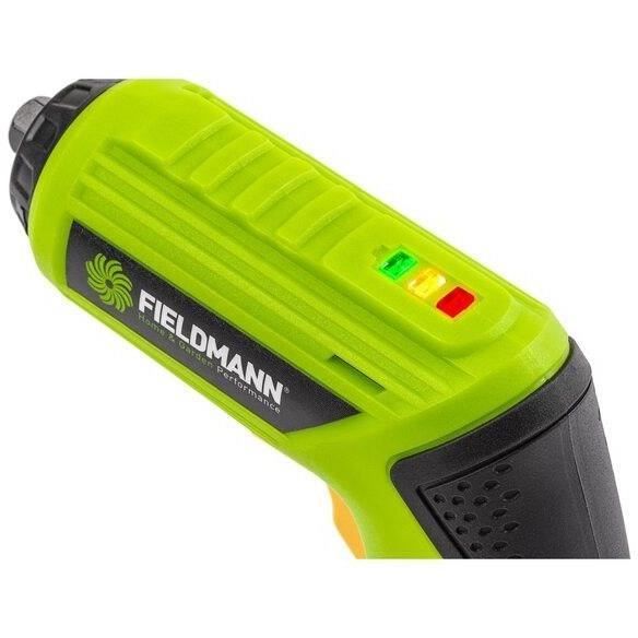 Visseuse sans fil - FIELDMANN - 3,6 V - Batterie 1500 mAh - 15 accessoires - Vert