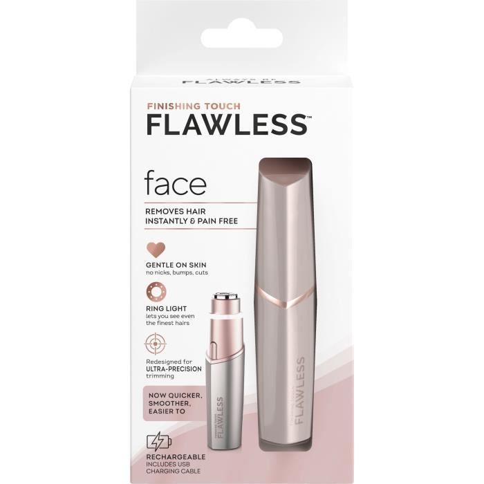…liminateur de Duvet Visage Rechargeable - FLAWLESS FINISH - Flawless Face - Doux et sans danger - Blush