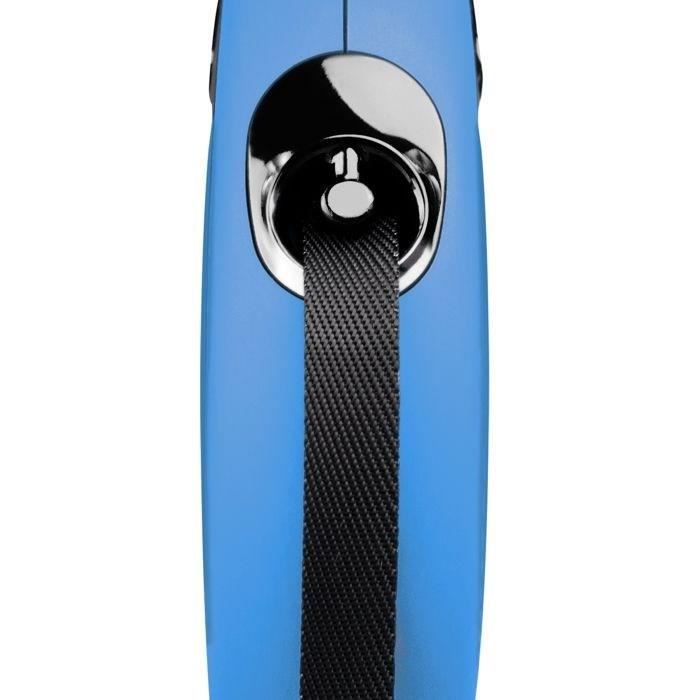 Laisse enrouleur FLEXI New CLASSIC - Taille M - 5m - Bleu pour chien jusqu'a 25kg