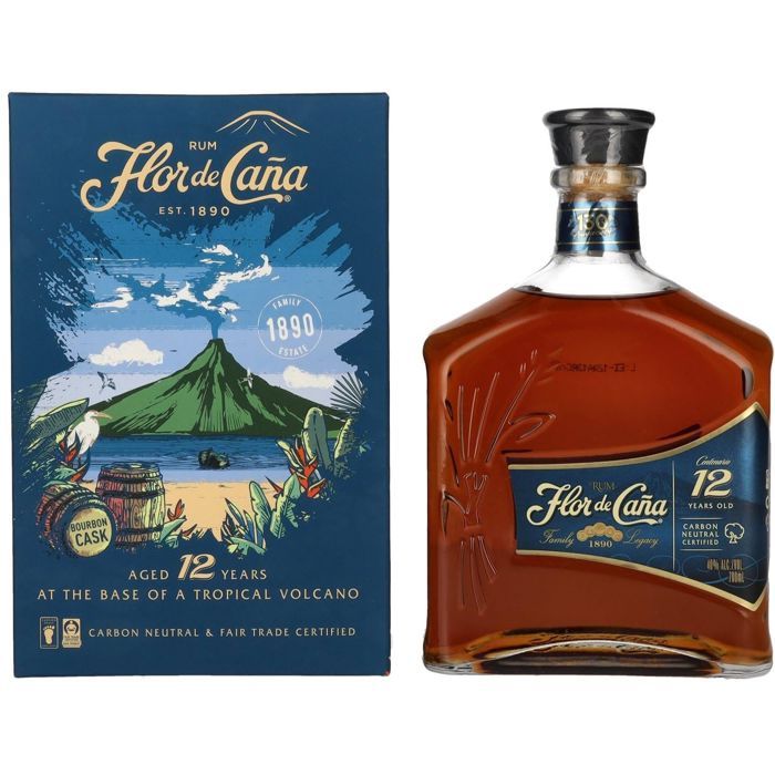 Flor de Caña - 12 ans - Rhum Vieux - Nicaragua - 40,0% Vol. - 70cl