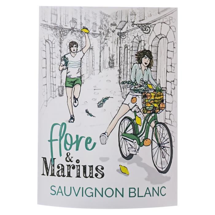 Flore & Marius 2023 IGP Atlantique Sauvignon - Vin blanc de Bordeaux