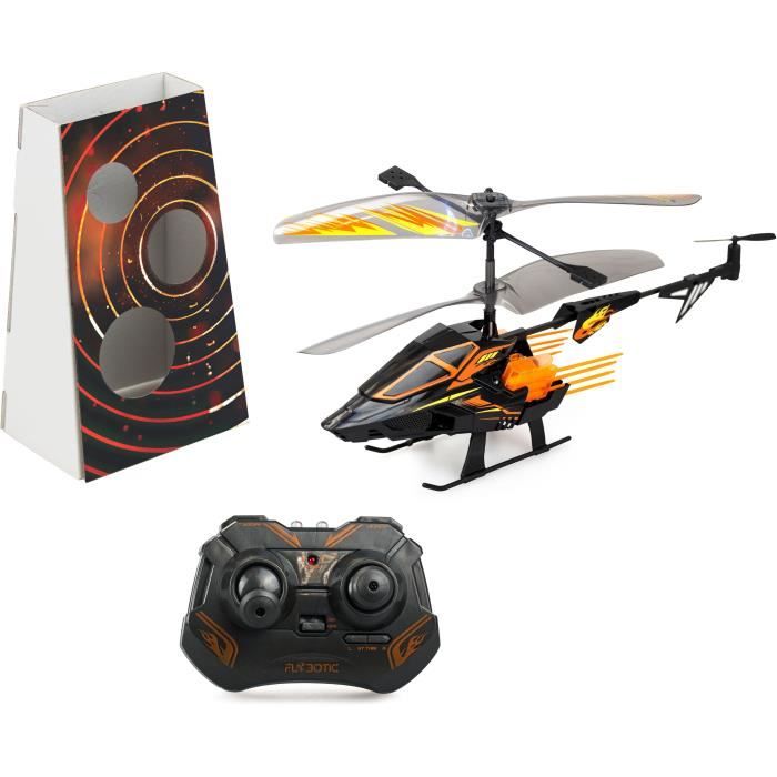 Hélicoptere Télécommandé - FLYBOTIC - Helico Hover Blast - 23 cm - orange et noir - des 8 ans