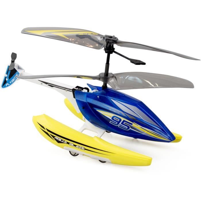 Hélicoptere Télécommandé - FLYBOTIC - Helico Aqua Blaze - 19 -5 cm - jaune et noir - des 8 ans