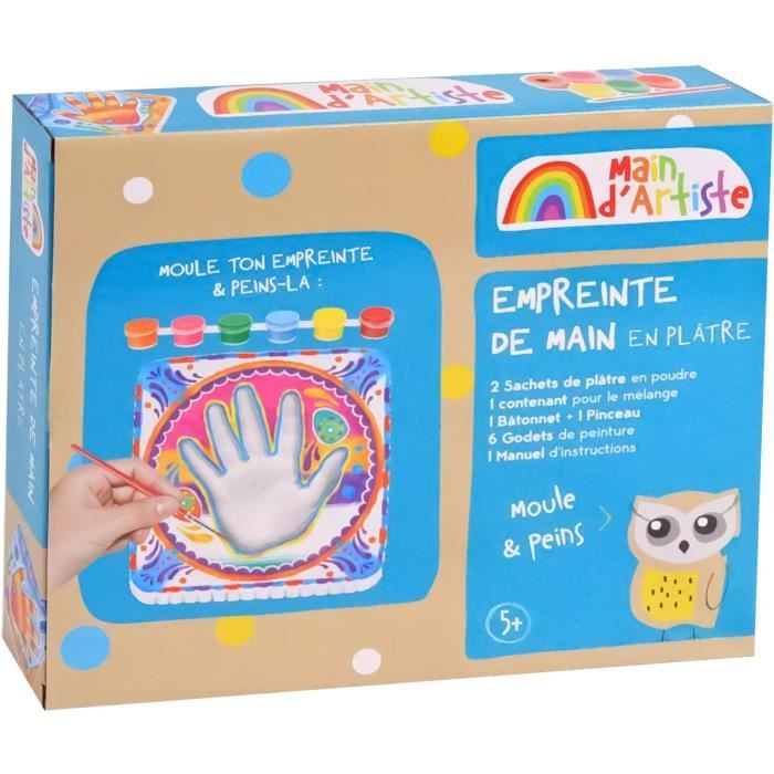 Kit de création empreinte de la main - Loisir Créatif - MAIN D'ARTISTE - Des 5 ans
