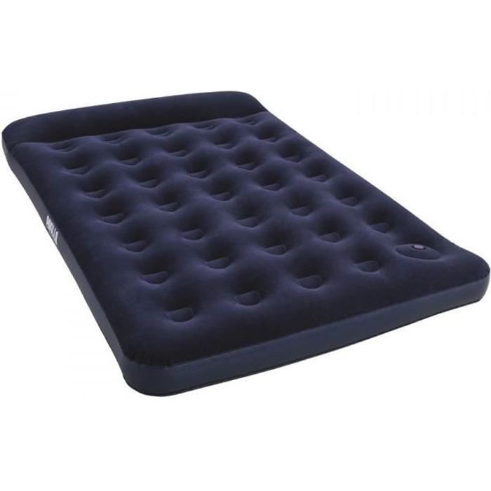 Matelas gonflable camping - BESTWAY - 67225 - 2 places - 1,91m x 1,37m x 22cm - Avec pompe a pied intÈgrÈe