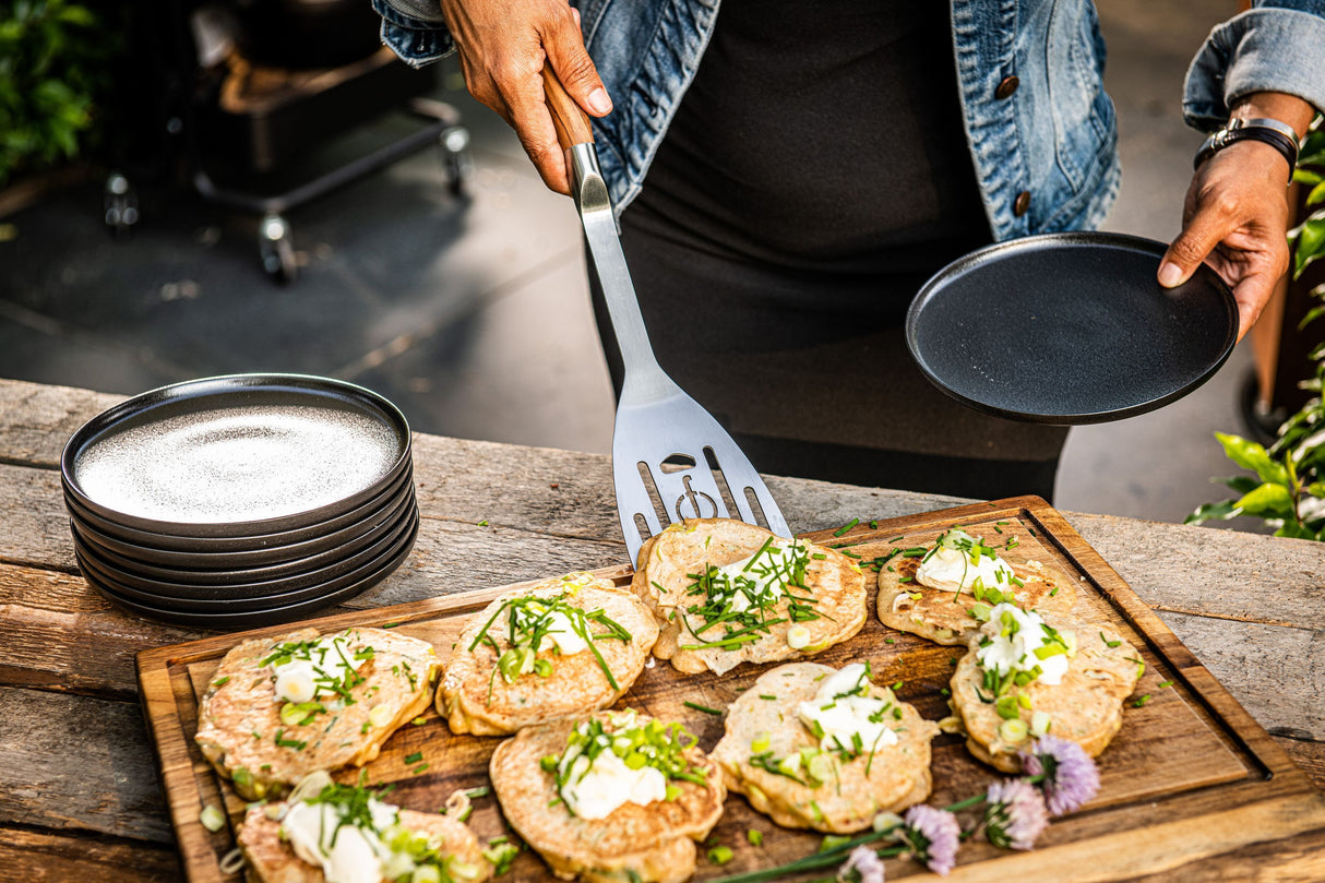 Spatule a trou - FORGED - CHURRASCO - Acier inoxydable S - 38,5 x 13,5 x 5 cm