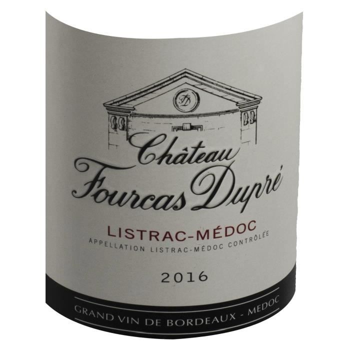 Château Fourcas Dupré 2016 Listrac-Médoc - Vin rouge de Bordeaux