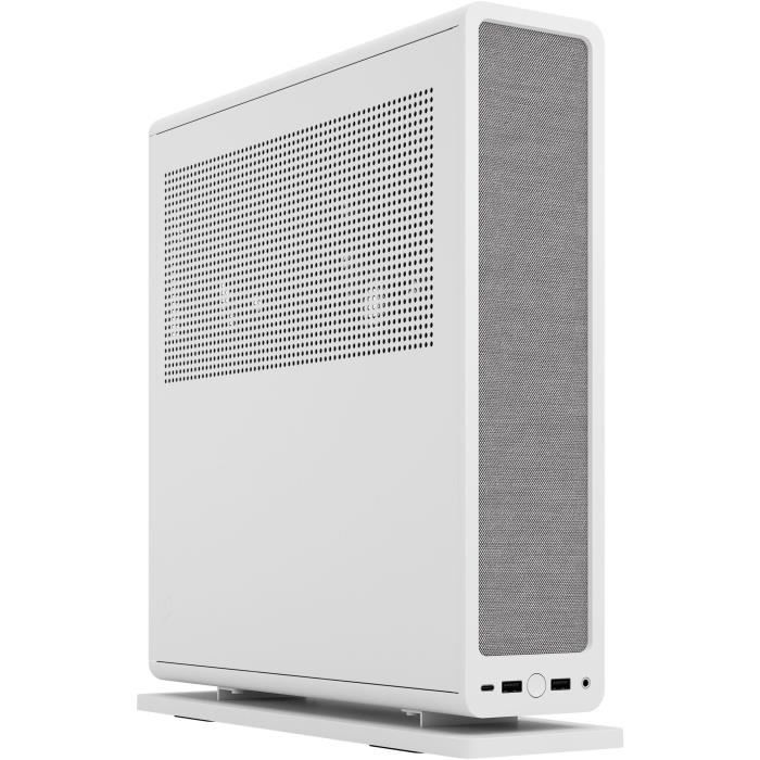 Boîtier Mini Tour - FRACTAL DESIGN - Ridge White mITX - PCIe 4.0 - Blanc