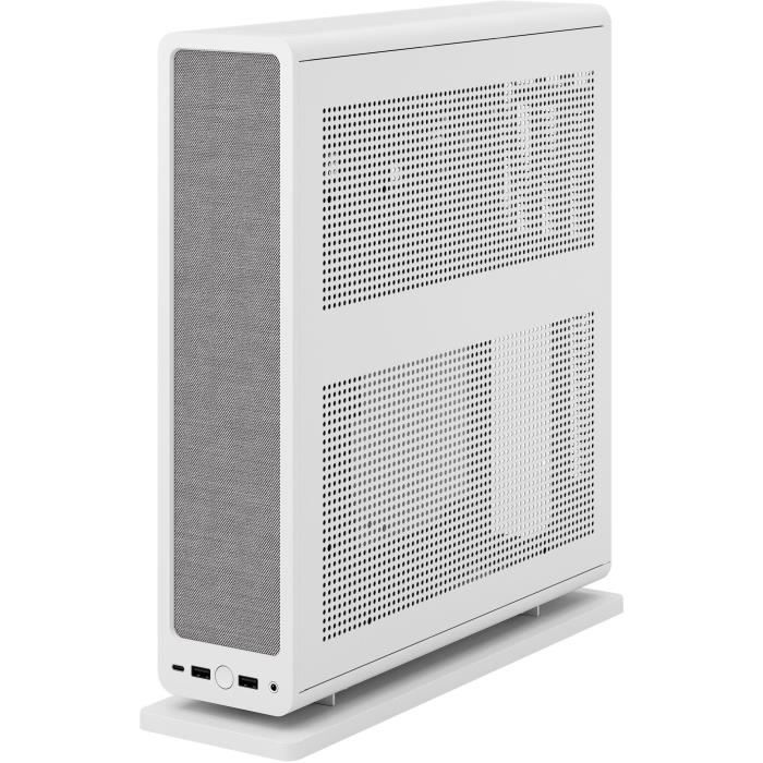 Boîtier Mini Tour - FRACTAL DESIGN - Ridge White mITX - PCIe 4.0 - Blanc