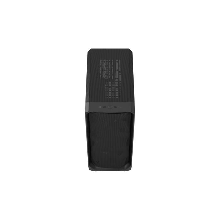 Boîtier PC - FRACTAL DESIGN - Meshify 3 TG - E-ATX (277 mm) - 3 ventilateurs - USB Type C de 20 Gbps - Noir