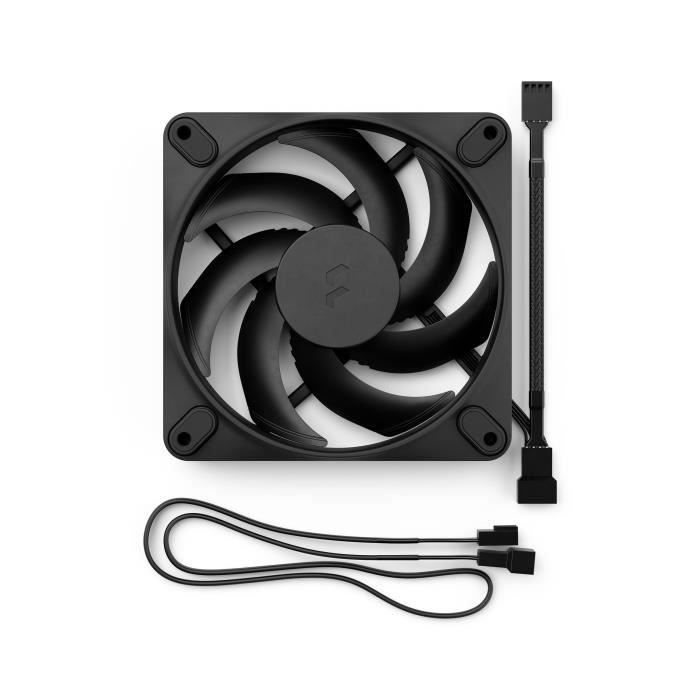 Ventilateur PC - FRACTAL DESIGN - Momentum 12 - FDB - Contrôle PWM - Pales balayées qui réduit le bruit - Noir