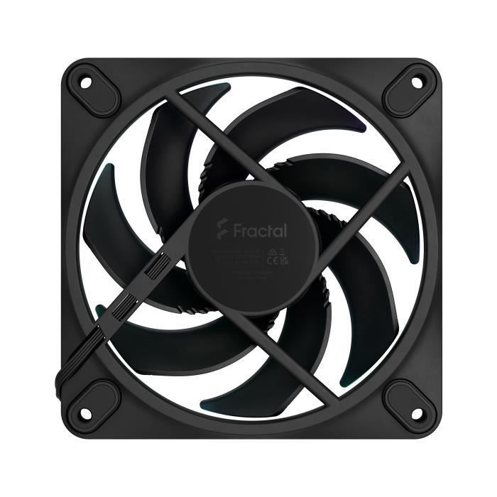 Ventilateur PC - FRACTAL DESIGN - Momentum 12 RGB - FDB - Anneau lumineux ARGB Gen 2 - Contrôle PWM - Noir