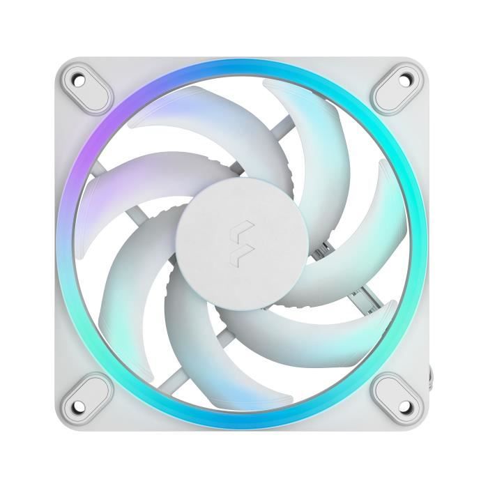 Ventilateur PC - FRACTAL DESIGN - Momentum 12 RGB - FDB - Anneau lumineux ARGB Gen 2 - Contrôle PWM - Blanc
