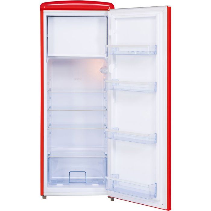 Réfrigérateur armoire - FRIGELUX - RF218RRA++ - 2 portes - 218 L - 55 x 57,5 x 146 cm - Rouge