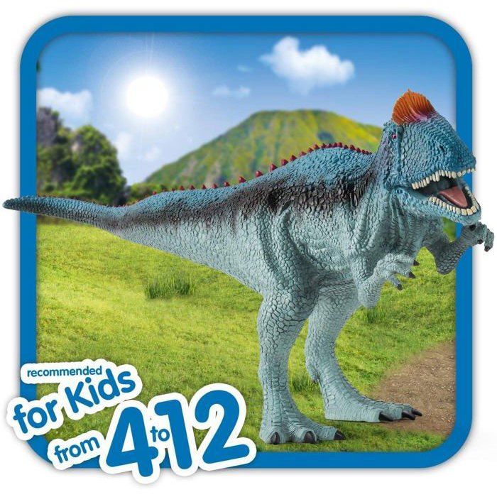 Figurine Cryolophosaure - SCHLEICH - Dinosaurs - Modele violet - Pour enfants de 3 ans et plus
