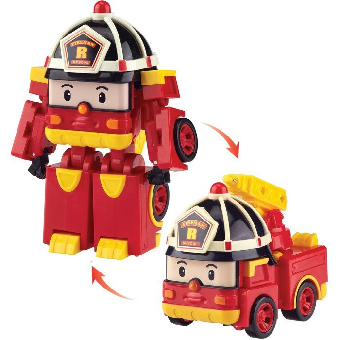 Robot transformable 2-en-1 - ROBOCAR POLI - Roy - 10 cm - Des 3 ans
