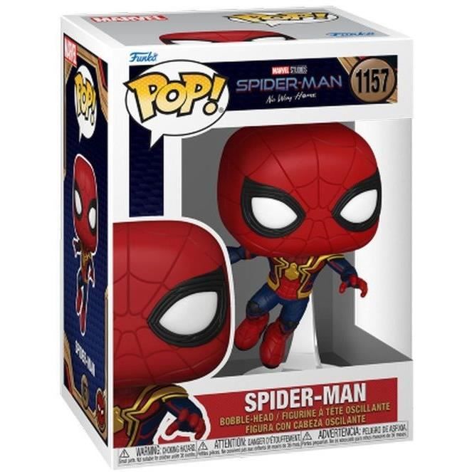 Figurine Funko Pop! Marvel Studios : Spider-Man No Way Home Spider-Man Tete oscillante 1157