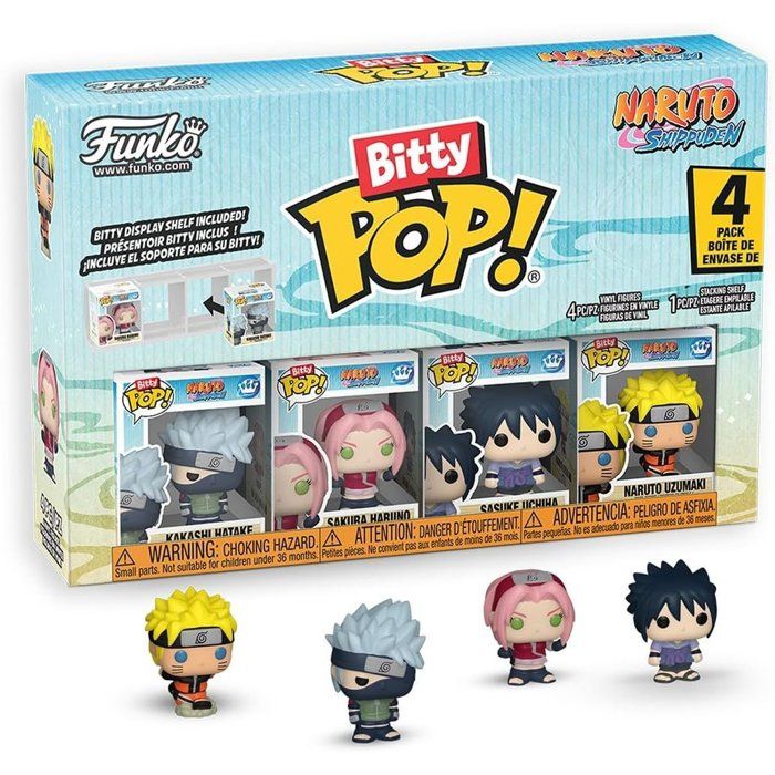 Figurine Funko Bitty POP! - Naruto Shippuden Team 7 - 4-Pack - Vinyle