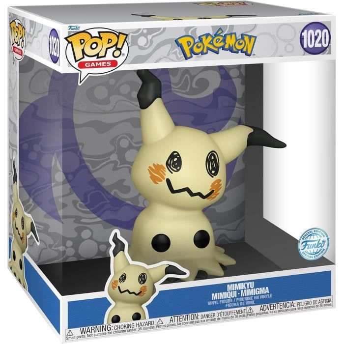 Figurine Funko Pop! Jumbo Games : Pokémon Mimikyu 1020