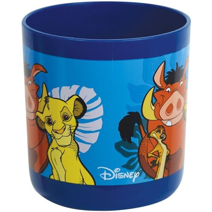 Lot Vaisselle Disney Le Roi Lion - FUN HOUSE - 006360 - Verre, Assiette Creuse, Assiette Plate, Mug, Gourde, Boîte Goűter Couverts