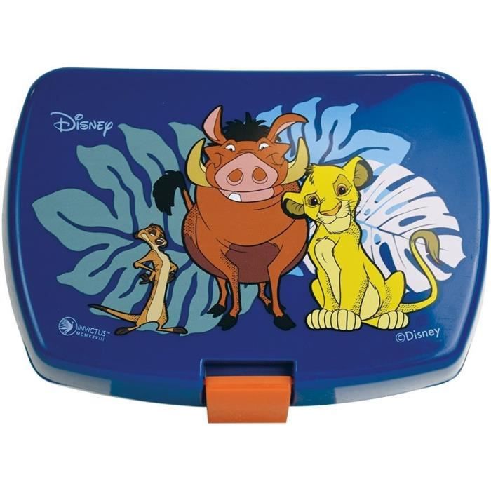 Lot Vaisselle Disney Le Roi Lion - FUN HOUSE - 006360 - Verre, Assiette Creuse, Assiette Plate, Mug, Gourde, Boîte Goûter Couverts
