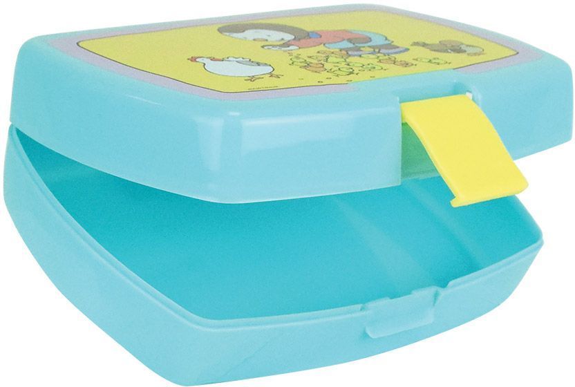 Lot vaisselle - FUN HOUSE - T'CHOUPI - 2 assiettes creuses Ø 16 cm, boîte a goûter, gourde paille et peluche 18 cm