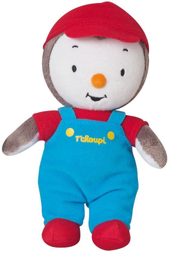 Lot vaisselle - FUN HOUSE - T'CHOUPI - 2 assiettes creuses Ø 16 cm, boîte a goûter, gourde paille et peluche 18 cm