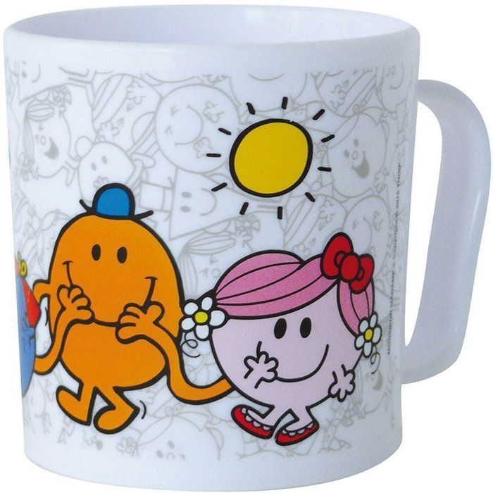 Lot vaisselle - FUN HOUSE - MONSIEUR MADAME - Assiette creuse Ř16 cm, gourde 350 ml, mug 350 ml et 2 peluches 12 cm