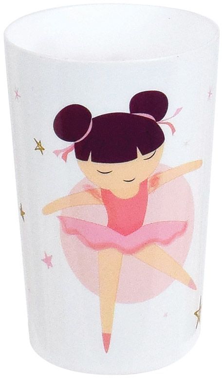 Lot vaisselle - FUN HOUSE - DANSEUSE BALLERINE - Assiette creuse Ø16 cm, plate Ø22 cm, verre 220 ml et peluche musicale 40 cm