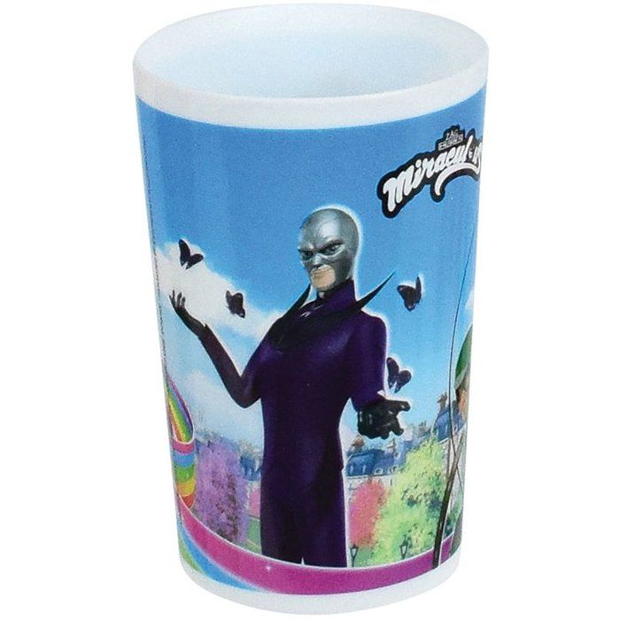 Lot vaisselle - FUN HOUSE - MIRACULOUS LADYBUG - Verre, Assiette creuse Ø16 cm, Asiette Ø22 cm, Couverts, Gourde, Mug, Boîte goûter