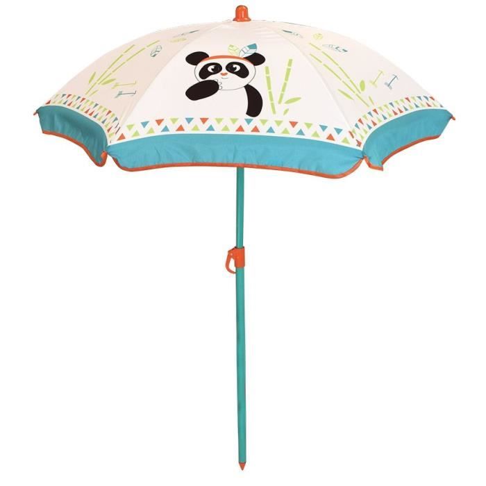 Table de Pique-nique pour Enfant - FUN HOUSE - INDIAN PANDA - Bois - Parasol inclus
