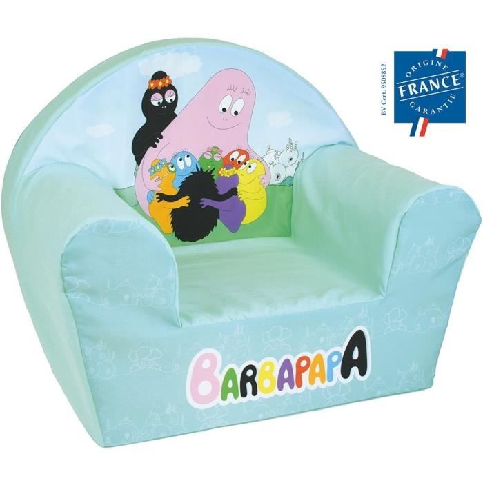 Fauteuil club enfant - BARBAPAPA - FUN HOUSE - Origine France - 52 x 33 x 42 cm