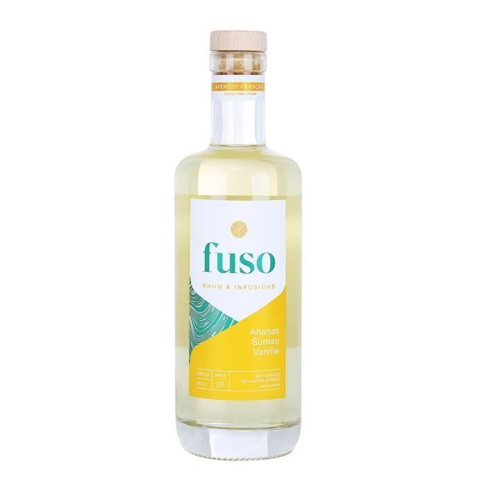 Fuso Jaune (Ananas, Sureau, Vanille) - Liqueur ApÈritive a base de rhum - 17%vol - 50cl