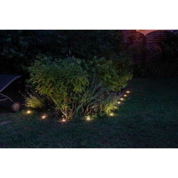 Guirlande solaire a planter 10 LED blanches - GALIX - 5m - 0,5W - 100 Lumens - 8h d'éclairage