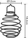 Lot de 2 suspensions spirale solaire - GALIX - G2619 - Hauteur 18,2 cm - Diametre 12 cm - 16 Micro LED - Multicolore - 3 Lumens