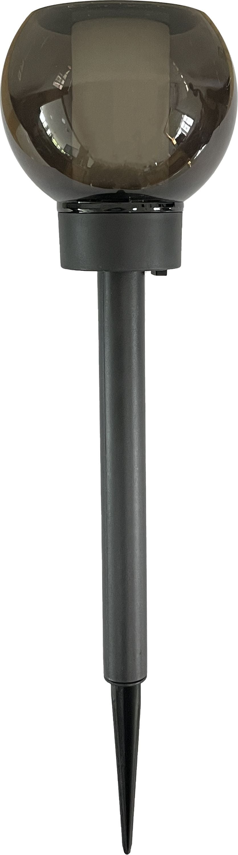 Lanterne solaire - GALIX - G2625 - Effet flamme naturelle - 12 LED SMD - Ambrée - Ø 10,5 cm - H 41 cm - 4 Lumens
