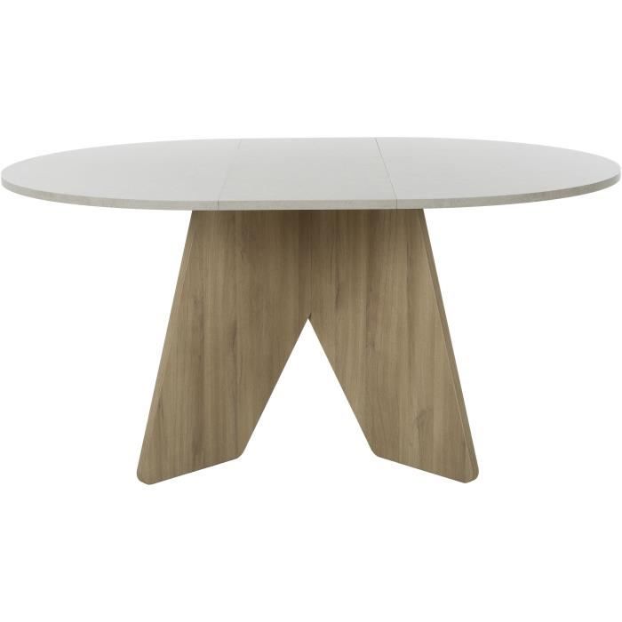 Table a manger - GALEO - Ronde - 4/6 places - 120/160 x 120 x 74 cm - DIAGONE