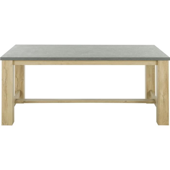 Table a manger - Broceliande - Rectangulaire - 8 personnes - L 192 x P 97 x H 77 cm - Gami