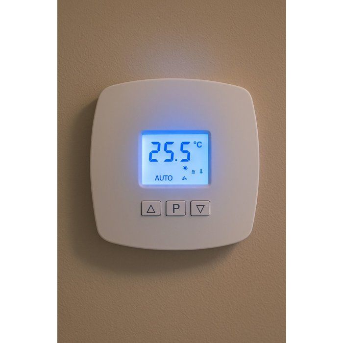 Thermostat digital - GAO - Branchement 2 fils - Réglage 530°C - 4 modes Eco/Confort/Hors-gel/Standby