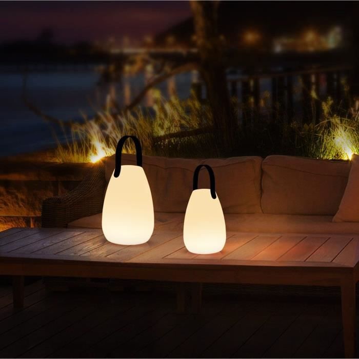 Lampe hybride - GAO - Solaire/USB - LED RVB, batterie 500mAh, IP44