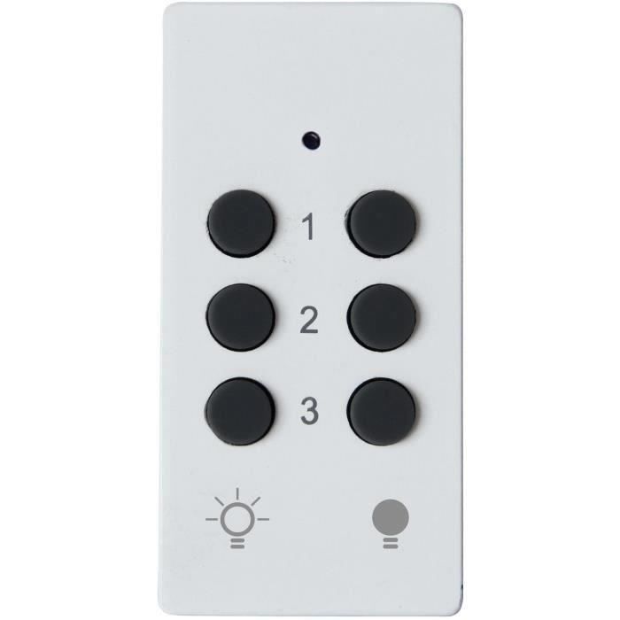 Kit 3 Prises télécommandées + Télécommande - GAO - 230 V - Blanc
