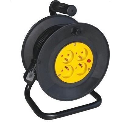 Enrouleur - GAO - Bricolage - 25m, H05VV-F 3G1,5mm², disjoncteur thermique